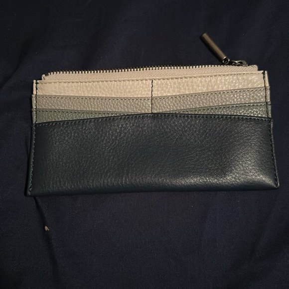 The Sak messenger purse with wallet and extra strap navy blue in color. - Picture 2 of 3